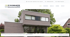 Desktop Screenshot of maack-bau.de